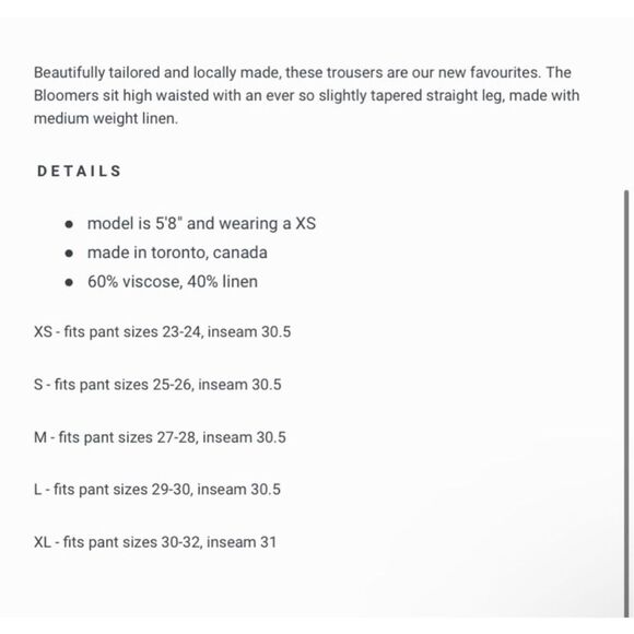 Uncle Studios Women’s White Medium Weight Linen Viscose Blend Pleat Bloomers - Picture 8 of 11